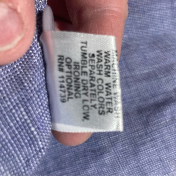 FLAX Sz M Oversized 100% Linen Flowy  Knee Length Cool Comfort Dress - Picture 7 of 7